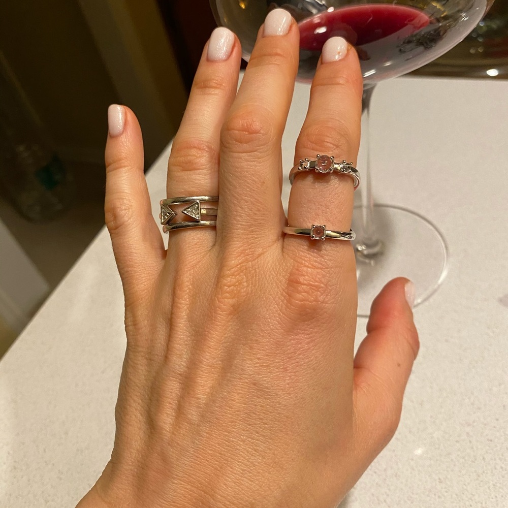 Rebecca Minkoff Arrow Puzzle & negative space ring